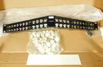 760109736 Commscope M4800A Angled Copper Patch Panel, 48-PORT, Ru, Black. Fixed Price $52.20.