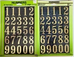 Vintage Hy-ko Lot Of X 2" Self-stick Numbers / 25 Each # MM-3N Made Usa. Fixed Price $12.95.