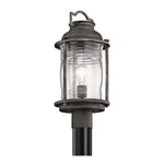 Kichler Ashland Bay 1 Outdoor Post Light, Weathered Zinc - 49573WZC. Fixed Price $389.99.