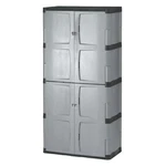 Storage Cabinet 5 Shelf Double Door Lockable Large Grey Rubbermaid Freestanding. Fixed Price $369.99.