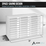 Adiroffice Cardboard Classroom Mailbox Organizer 30 Slot - White. Fixed Price $89.72.