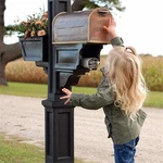 Mayne Signature Plus Weatherproof Traditional Plastic Mail Post In Black. Fixed Price $230.46.
