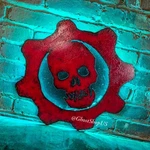 Gears Of War Crimson Omen Led Light-up Rustic Steel Metal Video Game Sign!. Fixed Price $230.00.