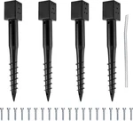 Ladech 27 Inch Ground Anchor Screw Stake Set Of For 4X4 Posts. Fixed Price $179.99.