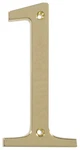 Distinctions By Hillman 843151 4-INCH Flush-mount Polished Brass House Number. Fixed Price $10.62.