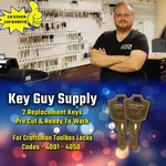 4001-4050. Pair Of Keys For Craftsman Tool Box Locks, Cut Code, Locksmith.. Fixed Price $9.99.