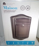 Architectural Mailboxes Maison Wall Mount Locking Rubbed Bronze, Brown. Fixed Price $15.00.