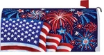 Fireworks Flags Mailbox Makeover Cover Standard Size. Fixed Price $16.00.