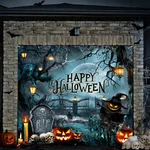 Teenyyou Halloween Garage Cover, 7X8 Ft, Spooky Outdoor Decorations. Fixed Price $41.98.