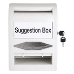 Amazon Basics Abs Ballot Box With Lock And Key, Non-clear. Fixed Price $47.30.