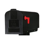 Gibraltar Mailboxes PL10B0AM Parsons Post-mount Mailbox, Medium, Black Plastic. Fixed Price $32.29.