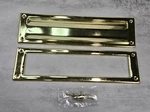 Architectural Mailboxes Steel Slot Brass Finish Door Letter Opening. Fixed Price $16.00.