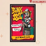Blink 182 Oct 19 2025 Las Vegas Nv Poster Retro Rock Wall Art. Fixed Price $27.99.