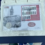 Rare - 2001 Gibraltar Crown Victorian Age Double Decker Bus Fdc Coin Cover. Fixed Price $6.72.