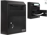 Durabox W500 Drop Deposit Safe Wall Mount Mailbox 12X4X15 Black Steel. Fixed Price $39.00.