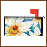Evergreen Mailbox Cover * Morning Daisies & Ladybug Strong Magnets - New. Fixed Price $24.98.