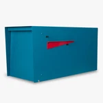 Modern Mailbox For Outside Post Mount - Blue Metal Waterproof Letter Parcels. Fixed Price $179.39.
