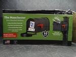 Postal Pro Manchester Black Steel And Aluminum Mount Mailbox. Fixed Price $59.99.