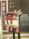 Holiday Time Mailbox Cover 18" 22" Can We Meet Beneath The Moosetoe New. Fixed Price $8.99.