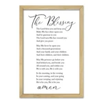 Rlwangchao The Blessing Bible Verse Christian Wall Art For Home Decor 16". Fixed Price $36.59.
