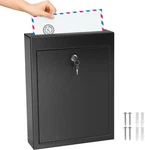 Maxgear Metal Suggestion Box With Lock And Slot, 3W 10H 13L Inch Black. Fixed Price $43.99.