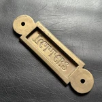 Vintage Antique Solid Brass Door / Mailbox 'letters' Plate Slot. Fixed Price $46.47.