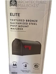 Architectural Mailbox Elite Classic Galvanized Steel Post Mount Venetian Bronze. Fixed Price $26.10.