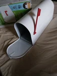 Gibraltar Elite T2 Large White Steel Rural Post Mount Mailbox E1600W00. Fixed Price $20.00.