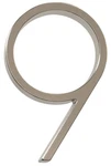 Distinctions 843219 Brushed Nickel Floating Mount 5-INCH House Number. Fixed Price $16.52.