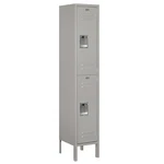Salsbury Double Tier Unassembled Standard Metal Locker Gray. Fixed Price $209.08.