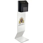 Kingdom KACCB10P Acrylic Personalized Donation Box With Stand & Brochure Holder. Fixed Price $259.00.