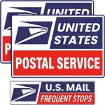 (3 Pack) Reflective U.s. Mail Delivery Magnetic Signs For Rural Carrier 2 Larg. Fixed Price $29.69.