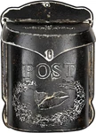 Creative Co-op Black Embossed Tin Post Letter Box. Fixed Price $40.73.