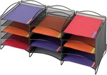 Safco Products 9430BL Onyx Mesh Literature Organizer, 12 Compartment, Black. Fixed Price $161.10.