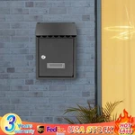 Wall Mount Rectangular Locking W/ 2 Keys Black Residential. Fixed Price $27.18.