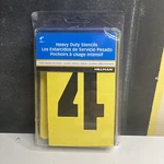 Hillman Heavy Duty Stencil Kit 4" 47 Pieces. Fixed Price $9.99.