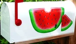 Mailbox Magnet (partial Cover) Red Watermelon Slices Small & Large Summer. Fixed Price $11.95.
