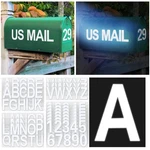 Seloom 148 Pcs 3" Reflective Mailbox Numbers Stickers For Outside,white Lette.... Fixed Price $21.44.