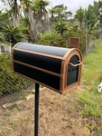 Salsbury Industries 4850 Post Mount Mailbox Heavy Duty 7.5''X9.5''X20.5''. Fixed Price $155.00.