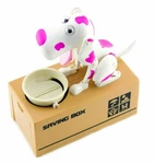 My Dog Piggy Bank - Robotic Coin Munching Toy Money Box Pink. Fixed Price $17.95.