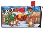 Briarwood Lane Barnyard Snowman Christmas Mailbox Cover. Fixed Price $15.95.