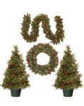 National Tree Company Pre-lit White Led Lights Holiday Green New. Fixed Price $85.00.