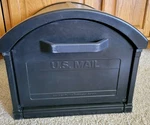 Solar Group Patriot Large Post-mount Mailbox Black Plastic 8PT1 Usps Postage. Fixed Price $80.00.