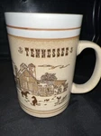 Tennessee Souvenir Large Mug Log Cabin Farm Barn Chickens Rooster Horse.. Fixed Price $16.99.