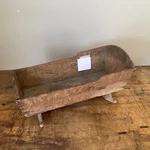 Antique Wooden Collectible Brown Doll Cradle Primitive Rustic Display. Fixed Price $30.00.
