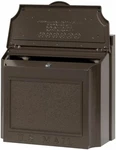 Whitehall Wall Mailbox - Locking French Bronze,extra Large. Fixed Price $184.00.