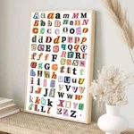 Colorful Magazine Cutout Alphabet Letters Eclectic Home Decor Wall Art Poster. Fixed Price $27.99.
