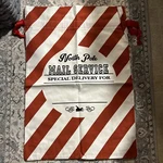 North Pole Post Santa's Air Mail Special Delivery Oversized Fabric Gift Bag. Fixed Price $20.00.