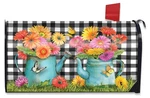 Briarwood Lane Gerber Daisy Watering Can Spring Mailbox Cover. Fixed Price $16.95.