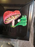Usps Wall Mount Vintage Mailbox Gibraltar Steel Hand Painted Frog Mushroom. Fixed Price $48.00.